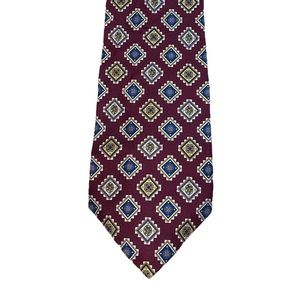 Tommy Hilfiger Burgundy Silk Tie